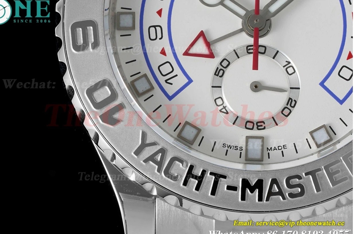 A7750 116689 Num White KF Yacht-Master 44mm SS SS II 0214